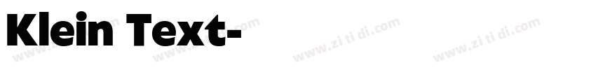 Klein Text字体转换